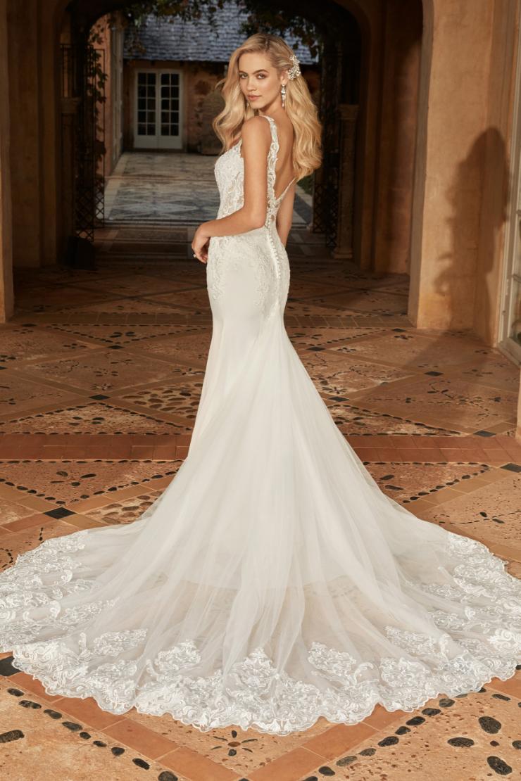 Sexy Crepe Wedding Dress with Sheer Back Sierra Thumbnail Image