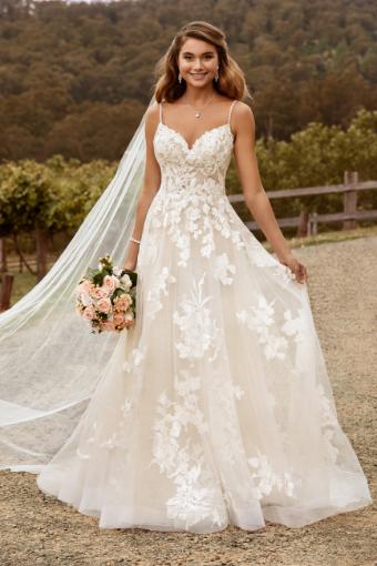 Modern Floral Boho Lace Wedding Dress Nikita $0 default thumbnail