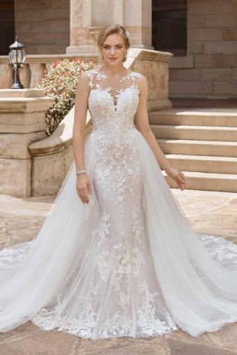 Glamorous Lace Low Back Wedding Dress Odessa $0 default thumbnail