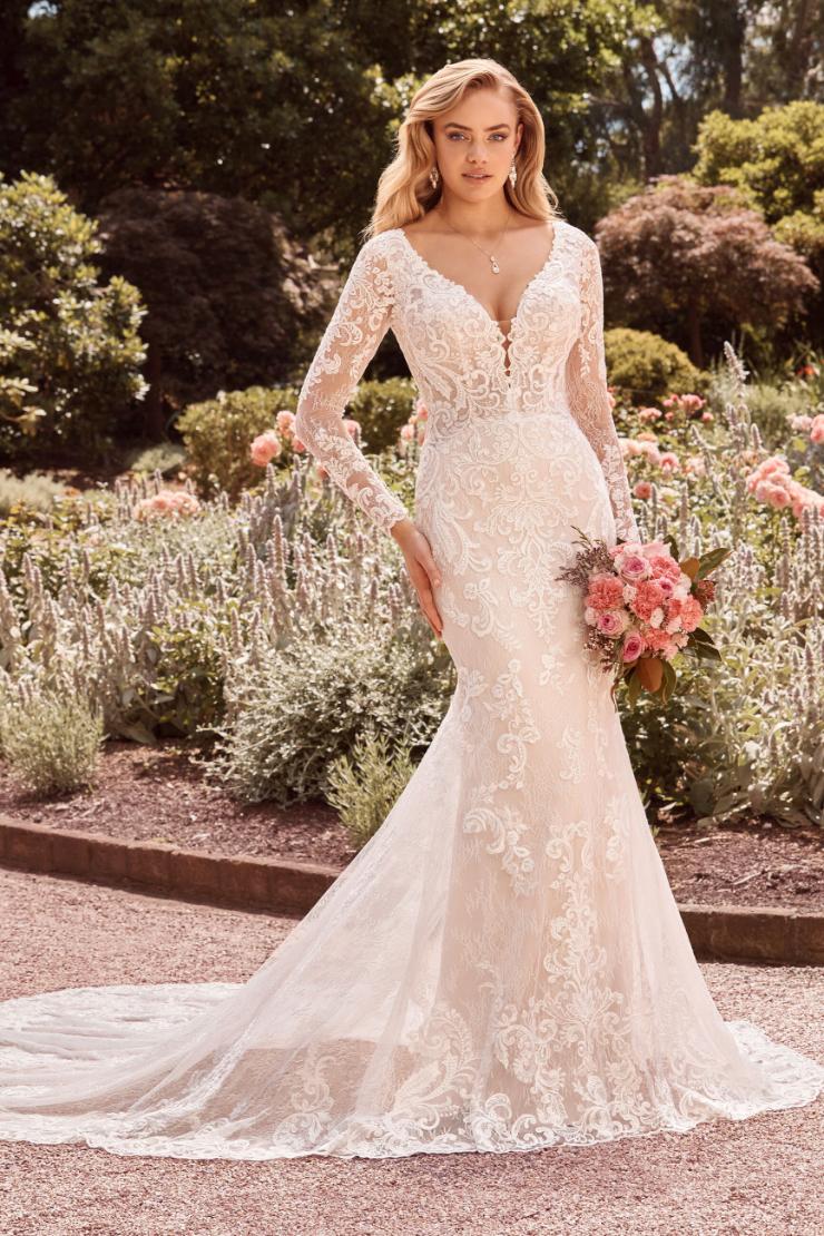 Lace Long Sleeve V-Neck Wedding Dress Julianna