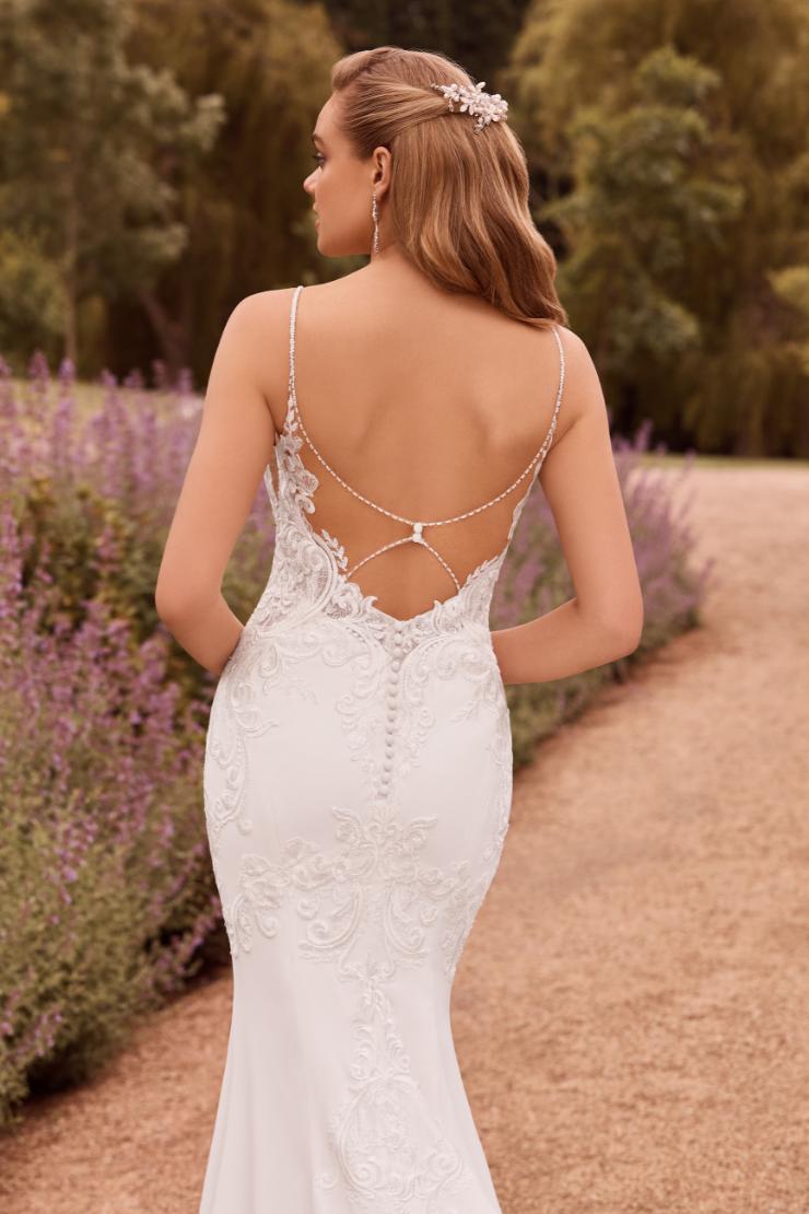 Sexy Crepe Wedding Dress with Lace Train Monique #$2 picture