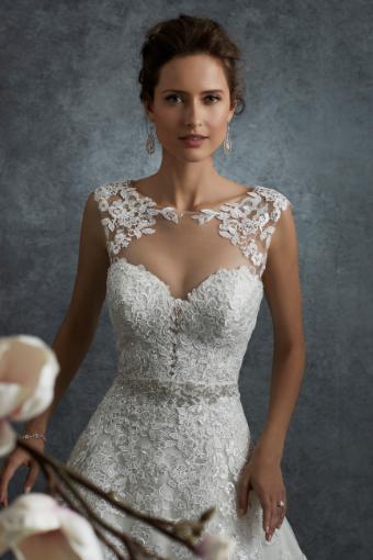 Angelic A-Line Wedding Gown with Cascading Lace Orion $4 thumbnail