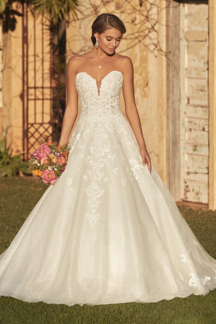 Modern Princess Ballgown with Whimsical Lace Alessandra Thumbnail Image