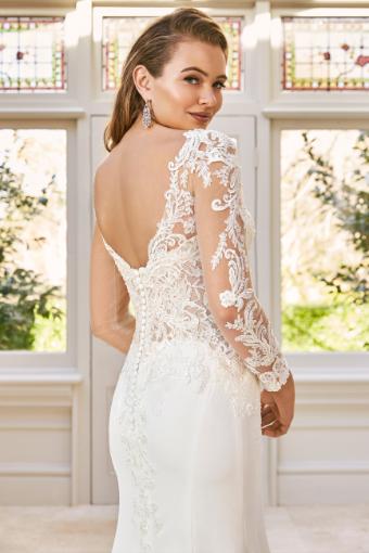 Modern Lace and Crepe Wedding Dress Brooklyn $4 thumbnail