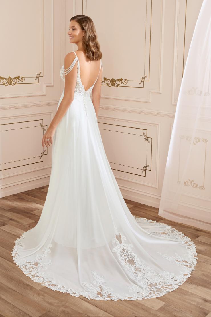 Casual Beach Wedding Dress with Side Slit Saskia #$1 picture