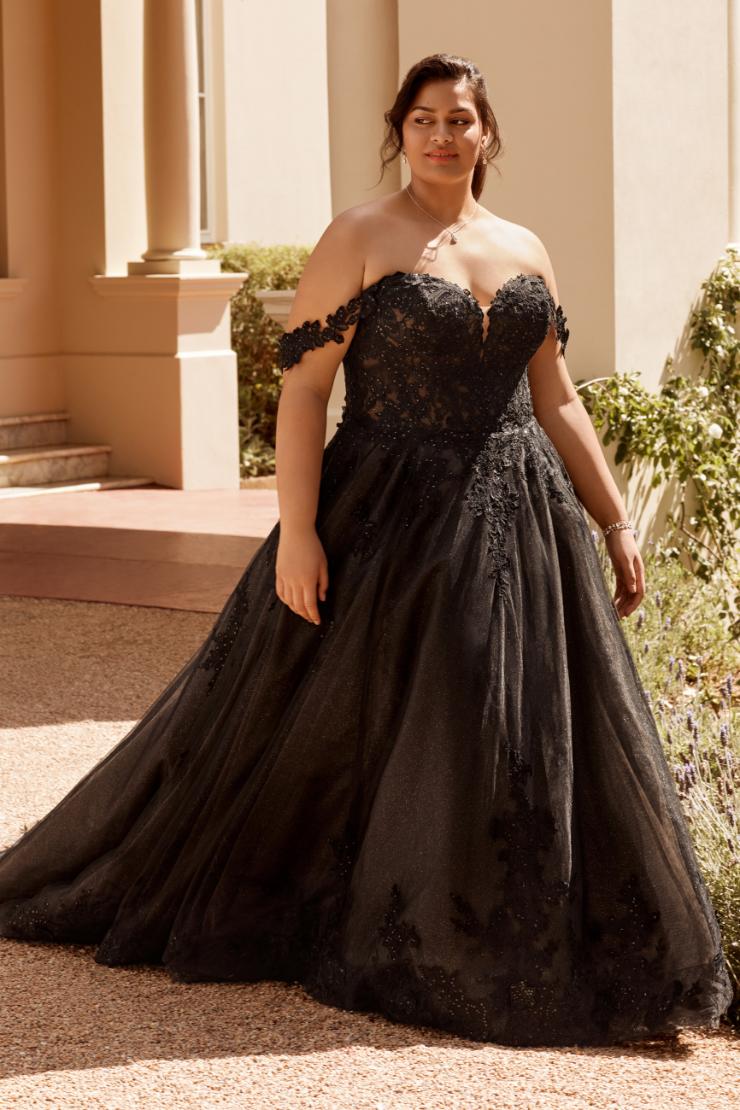 Incredible Off the Shoulder Black Wedding Dress Rebekah #$10 picture