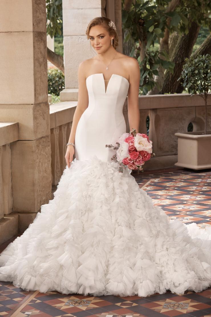 Dramatic Strapless Mermaid Wedding Dress Loren