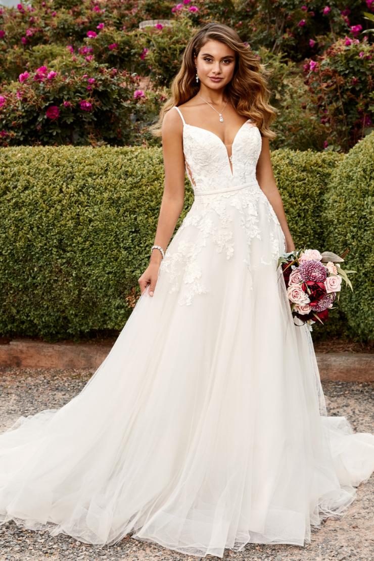 Romantic Wedding Dress with Illusion Back Aurora Thumbnail Image