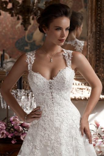 Angelic A-Line Wedding Gown with Cascading Lace Orion $3 thumbnail