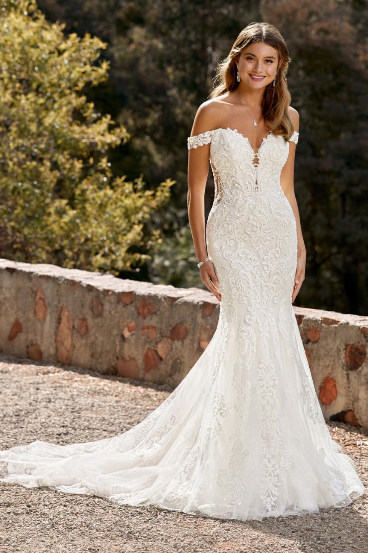 Elegant Wedding Dress with Sexy Illusion Back Leilani