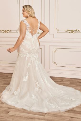 Timeless Wedding Dress with Illusion Neckline Tiarn $1 thumbnail