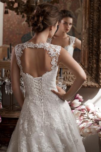 Angelic A-Line Wedding Gown with Cascading Lace Orion $1 thumbnail