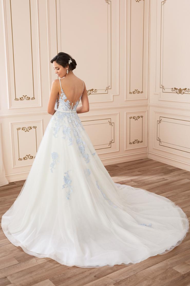 Romantic Wedding Dress with Illusion Back Aurora #$7 picture