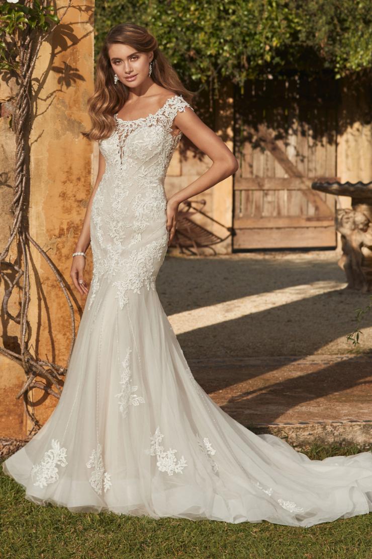 Statement-Making Fit and Flare Wedding Gown Tiarn #$0 default picture