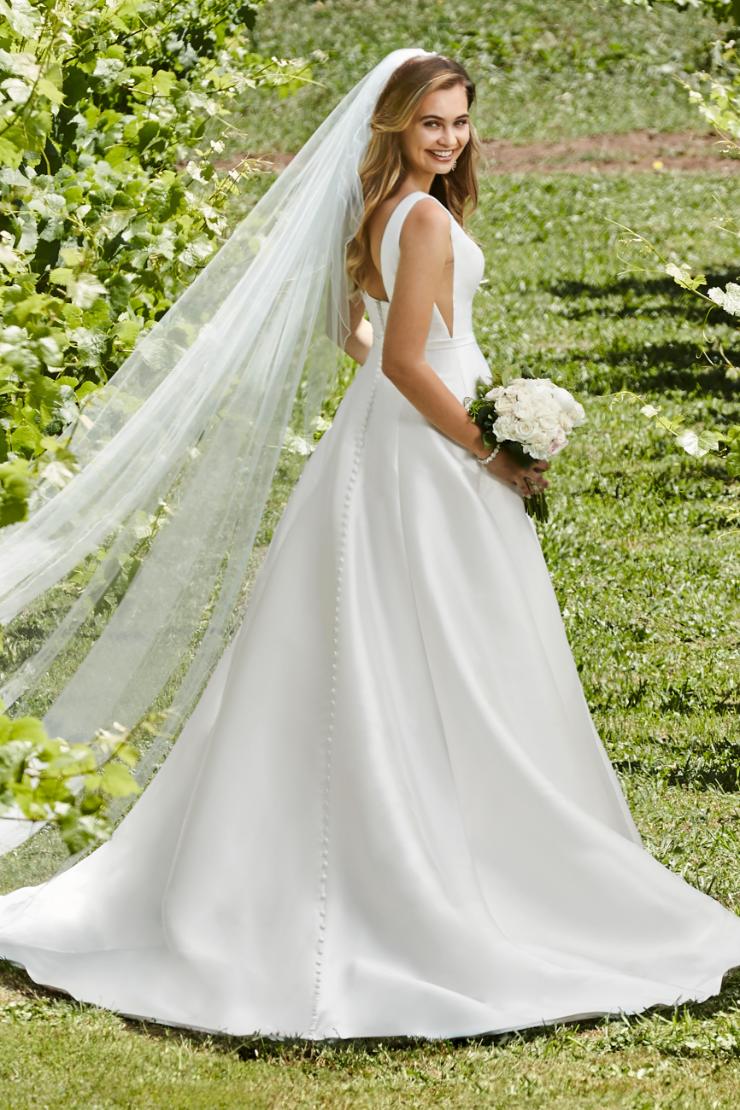 Modern Mikado Wedding Dress with Pockets Natalie Grace Thumbnail Image