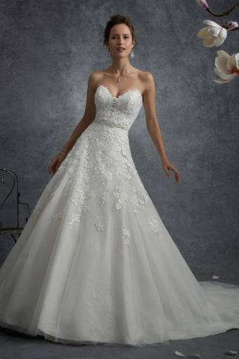 Angelic A-Line Wedding Gown with Cascading Lace Orion $0 default thumbnail