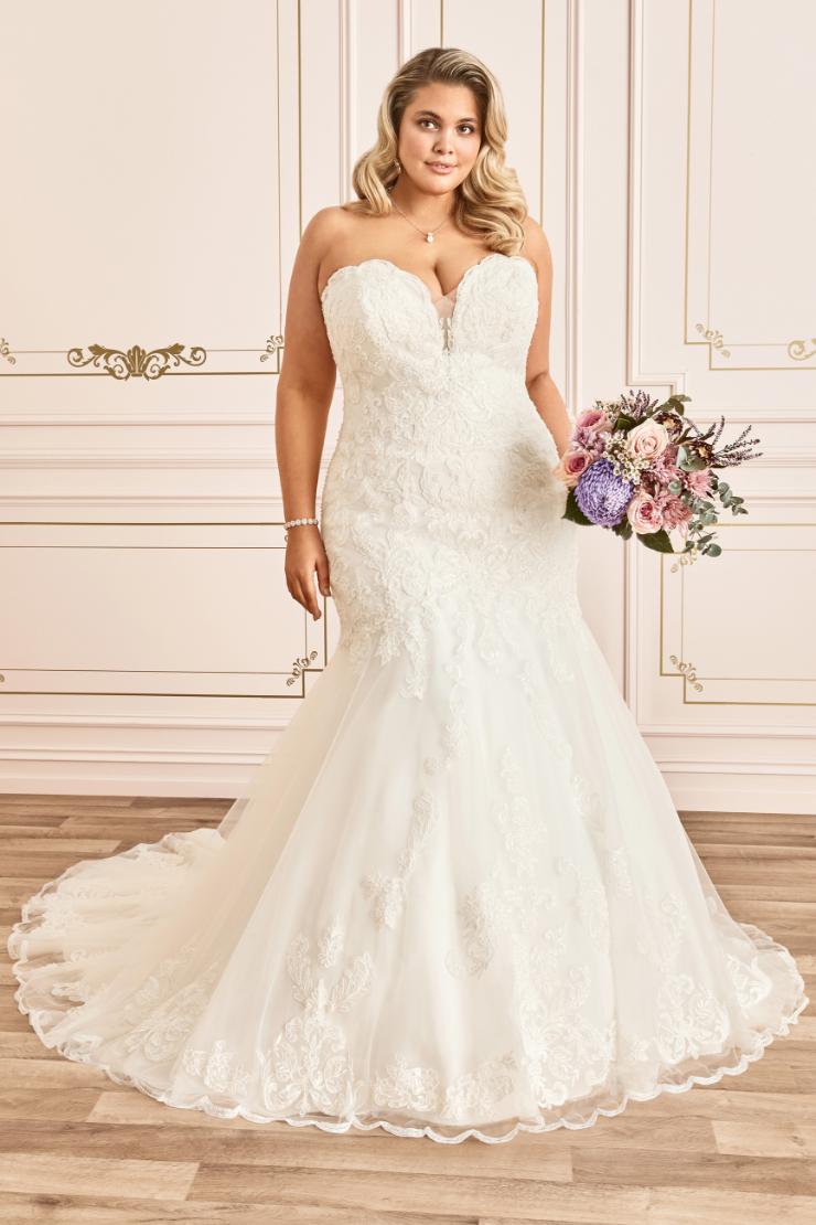 Strapless Bridal Gown with Hand-Beaded Lace Zoey Thumbnail Image