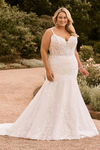 Luxurious Fitted Wedding Dress with Lace Details Zariyah $0 default frontface vertical thumbnail