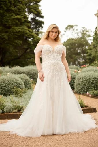 Ethereal Wedding Dress with Beaded Semi-Sheer Bodice Gueniver $4 thumbnail